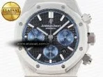 royal oak chrono 26331st ss ipf 11 best edition black dial blue subdial on ss bracelet a77504