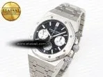 royal oak chrono 26331st ss ipf 11 best edition black dial white subdial on ss bracelet a77502