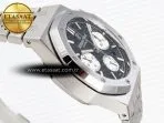 royal oak chrono 26331st ss ipf 11 best edition black dial white subdial on ss bracelet a77507