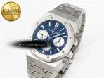 royal oak chrono 26331st ss ipf 11 best edition blue dial white subdial on ss bracelet a77502