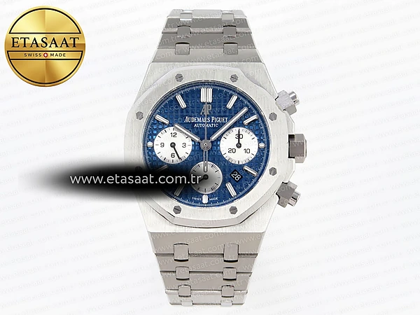 Audemars Piguet Royal Oak Krono 26331ST Mavi Kadran A7750 Eta Saat - 1:1 Süper Klon Replika Saat
