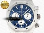 royal oak chrono 26331st ss ipf 11 best edition blue dial white subdial on ss bracelet a77504