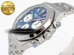 royal oak chrono 26331st ss ipf 11 best edition blue dial white subdial on ss bracelet a77506