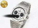 royal oak chrono 26331st ss ipf 11 best edition white dial black subdial on ss bracelet a77501