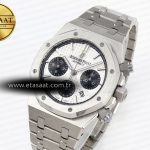 royal oak chrono 26331st ss ipf 11 best edition white dial black subdial on ss bracelet a77501