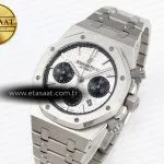 royal oak chrono 26331st ss ipf 11 best edition white dial black subdial on ss bracelet a77501