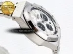 royal oak chrono 26331st ss ipf 11 best edition white dial black subdial on ss bracelet a77507