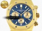 royal oak chrono 26331st yg ipf 11 best edition blue dial gold subdial on yg bracelet a77504