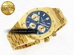 royal oak chrono 26331st yg ipf 11 best edition blue dial gold subdial on yg bracelet a77505