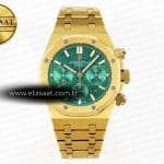 Audemars Piguet Royal Oak Kronograf 26331ST YG Yeşil A7750 Eta Saat - Görsel 3 - 1:1 Süper Klon Saat