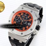 Audemars Piguet Black Dial Orange Markers on Black A7750