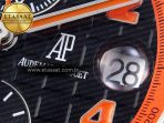 Audemars Piguet Black Dial Orange Markers on Black A7750 - Görsel 11
