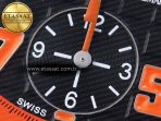 Audemars Piguet Black Dial Orange Markers on Black A7750 - Görsel 12