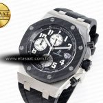 Audemars Piguet Black Dial White Markers on Black A7750