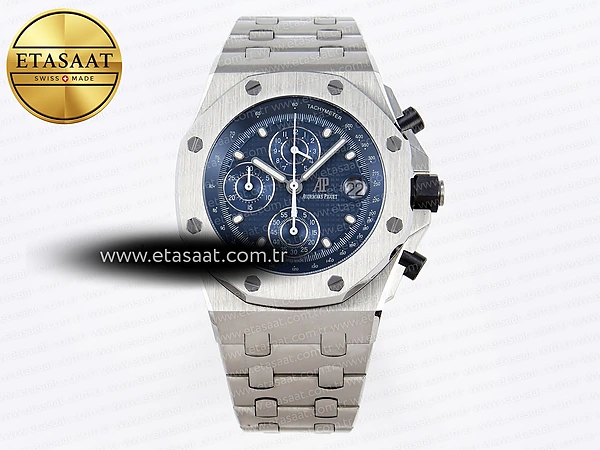 Audemars Piguet Mavi Kadran Bilezik A4404 Eta Saat - 1:1 Süper Klon Replika Saat