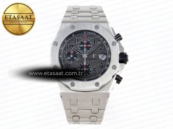 Audemars Piguet Royal Oak Offshore 42mm SS Apf Gri Kadran Eta Saat - 1:1 Süper Klon Replika Saat
