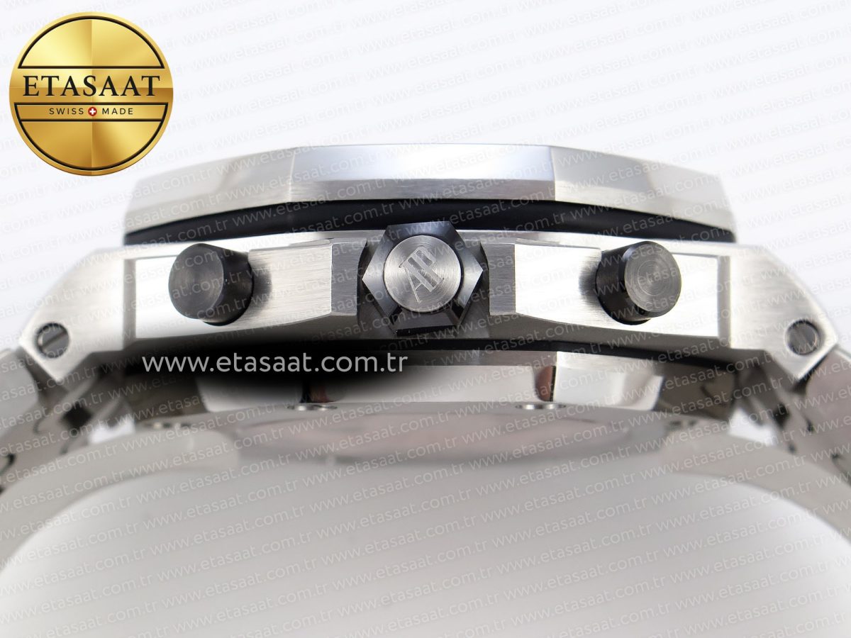 Audemars Piguet ROYAL OAK OFFSHORE 42MM SS APF 1:1 En İyi Versiyon Gri Kadran Paslanmaz Çelik Bilezik A4404 - Görsel 15