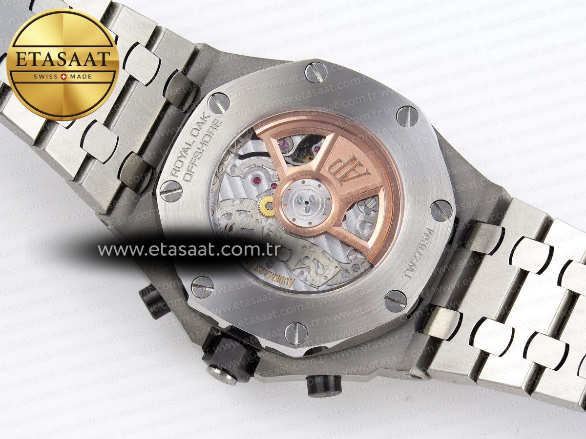 Audemars Piguet ROYAL OAK OFFSHORE 42MM SS APF 1:1 En İyi Versiyon Gri Kadran Paslanmaz Çelik Bilezik A4404 - Görsel 18