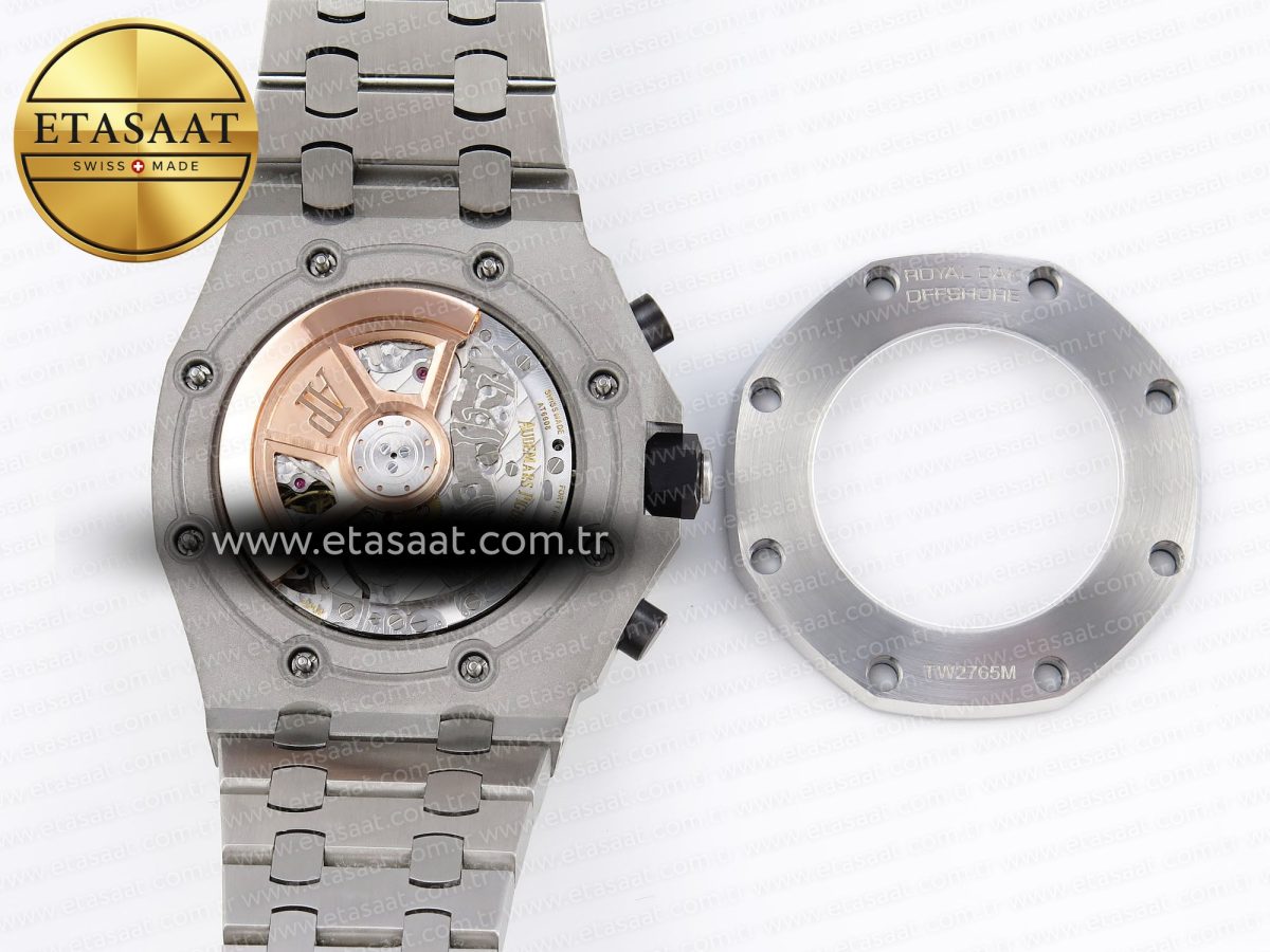 Audemars Piguet ROYAL OAK OFFSHORE 42MM SS APF 1:1 En İyi Versiyon Gri Kadran Paslanmaz Çelik Bilezik A4404 - Görsel 19