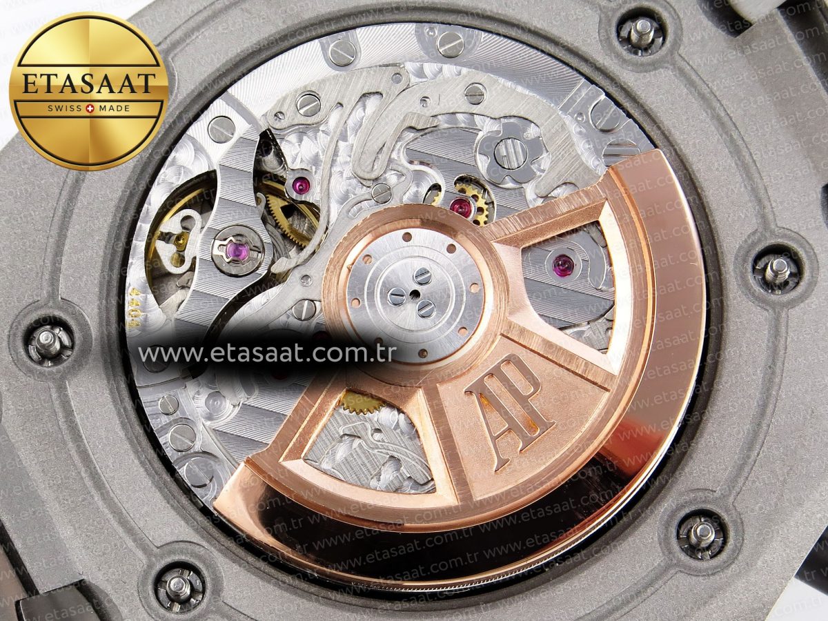 Audemars Piguet ROYAL OAK OFFSHORE 42MM SS APF 1:1 En İyi Versiyon Gri Kadran Paslanmaz Çelik Bilezik A4404 - Görsel 20