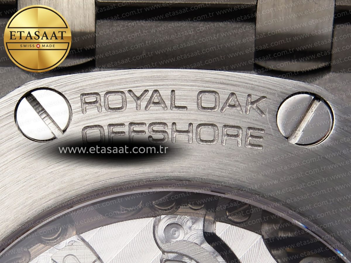 Audemars Piguet ROYAL OAK OFFSHORE 42MM SS APF 1:1 En İyi Versiyon Gri Kadran Paslanmaz Çelik Bilezik A4404 - Görsel 25