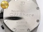royal oak offshore 42mm ss apf 11 best edition white black dial on ss bracelet strap a775019