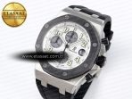Audemars Piguet WHITE/SILVER DIAL ON BLACK A7750
