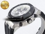 Audemars Piguet WHITE/SILVER DIAL ON BLACK A7750 - Görsel 8