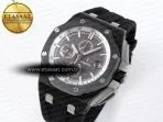 royal oak offshore 44mm black ceramic apf 11 best edition gray dial on black rubber strap a31262