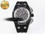 royal oak offshore 44mm black ceramic apf 11 best edition gray dial on black rubber strap a31263