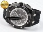 royal oak offshore 44mm black ceramic apf 11 best edition gray dial on black rubber strap a31265