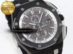 royal oak offshore 44mm black ceramic apf 11 best edition gray dial on black rubber strap a31266