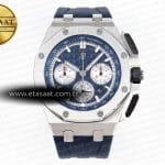 Audemars Piguet Royal Oak Offshore 44MM Mavi/Gümüş A4401 Eta Saat - Görsel 3 - 1:1 Süper Klon Saat