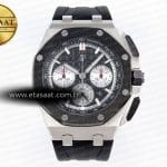 Audemars Piguet Royal Oak Offshore 44MM Siyah/Gümüş A4401 Eta Saat - Görsel 3 - 1:1 Süper Klon Saat