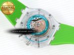 royal oak offshore 44mm transparent apf best edition colorful dial on green rubber strap a31269