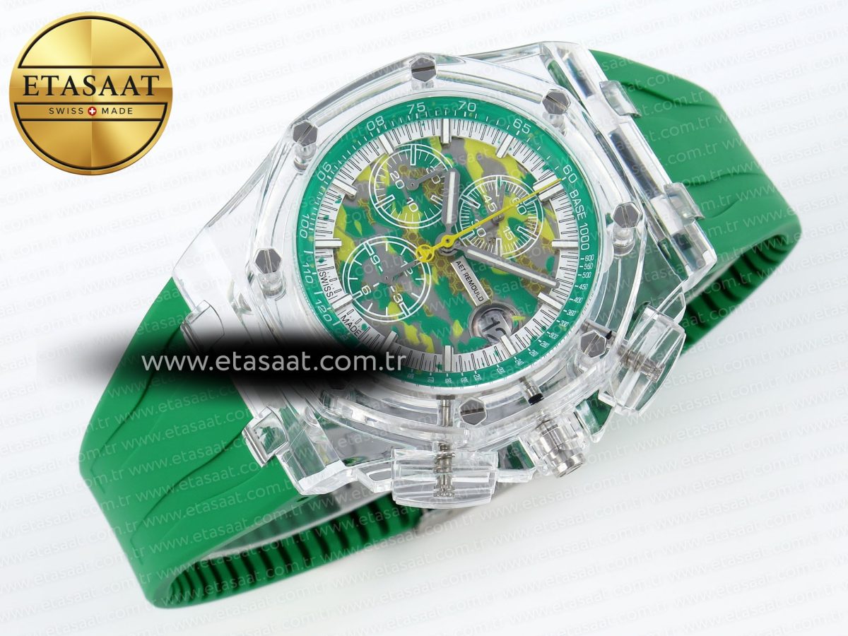 Audemars Piguet Royal Oak OFFSHORE 44MM Transparent Green - Görsel 10
