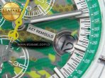 royal oak offshore 44mm transparent apf best edition green dial on green rubber strap a312615