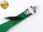 royal oak offshore 44mm transparent apf best edition green dial on green rubber strap a312626