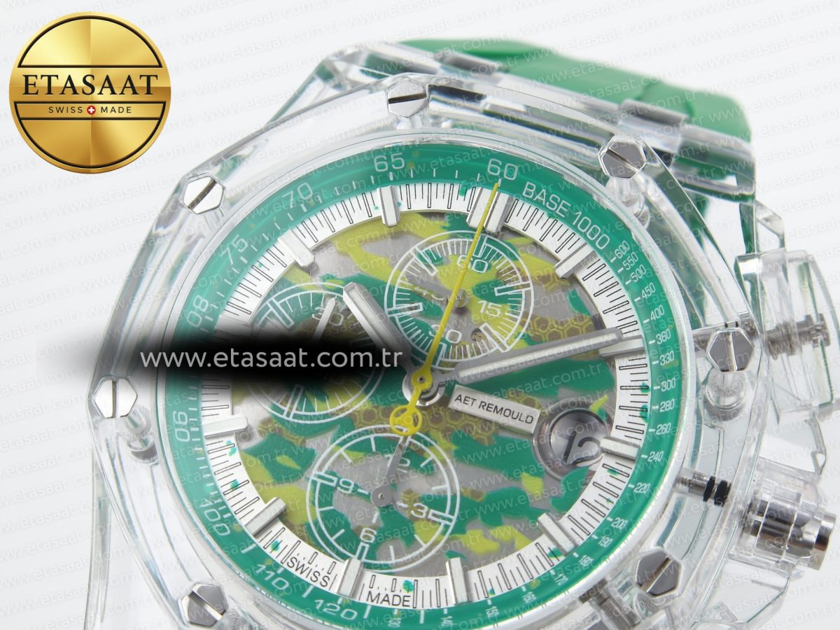 Audemars Piguet Royal Oak OFFSHORE 44MM Transparent Green - Görsel 6