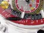 royal oak offshore 44mm transparent apf best edition red dial on white rubber strap a312615