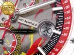 royal oak offshore 44mm transparent apf best edition red dial on white rubber strap a312617