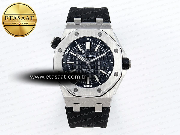 Audemars Piguet Diver 15710 Siyah Kadran SA3120 Eta Saat - 1:1 Süper Klon Replika Saat