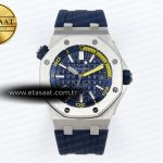 Audemars Piguet Diver 15710 Mavi Kadran SA3120 Eta Saat - Görsel 3 - 1:1 Süper Klon Saat