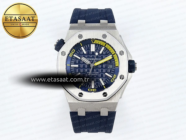 Audemars Piguet Diver 15710 Mavi Kadran SA3120 Eta Saat - 1:1 Süper Klon Replika Saat