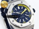 Audemars Piguet Diver 15710 Blue Dial on Blue SA3120 - Görsel 5