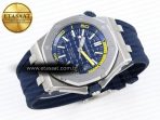 Audemars Piguet Diver 15710 Blue Dial on Blue SA3120 - Görsel 7