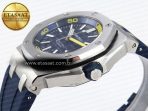 Audemars Piguet Diver 15710 Blue Dial on Blue SA3120 - Görsel 8