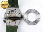 Audemars Piguet Diver 15710 Green Dial on Green SA3120 - Görsel 17
