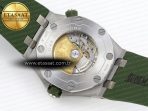 Audemars Piguet Diver 15710 Green Dial on Green SA3120 - Görsel 18