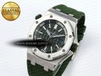 Audemars Piguet Diver 15710 Green Dial on Green SA3120 - Görsel 2